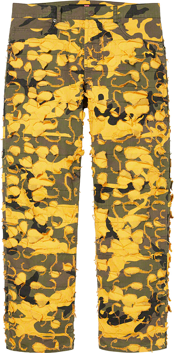 Buy Supreme x Griffin 5-Pocket Jean 'Yellow Camo' - FW22P81 YELLOW CAMO
