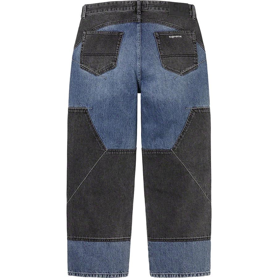 Details on 2-Tone Paneled Jean  from fall winter
                                                    2022 (Price is $178)