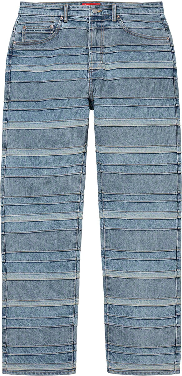 Supreme Layered Denim Layered Jean 30