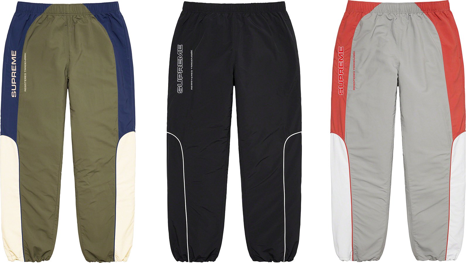 Supreme S Paneled Belted Track Pant Black  Black pants, Track pants, Mens  fashion inspiration