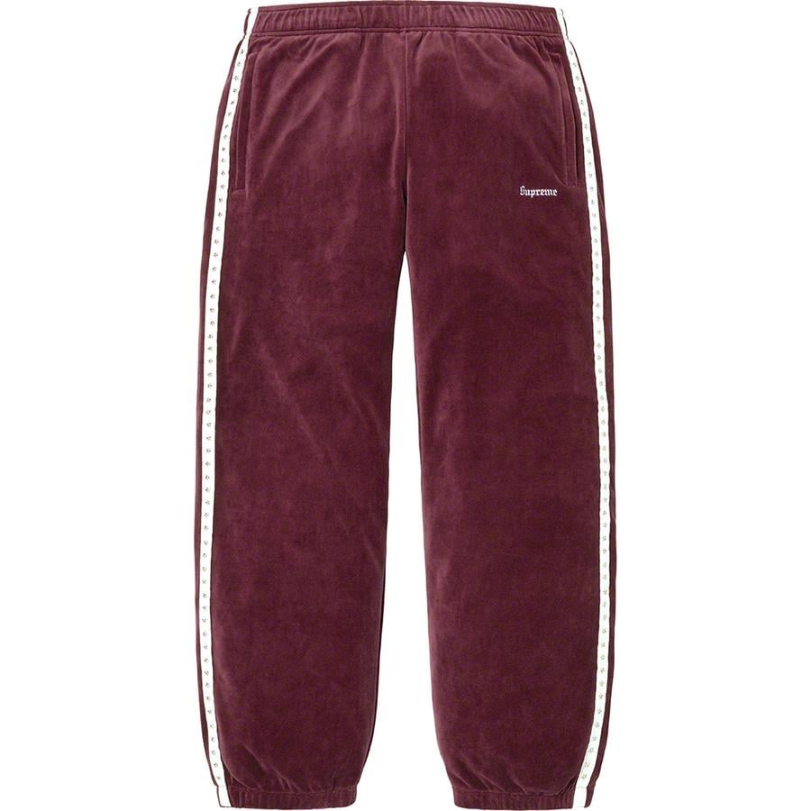 Studded Velour Track Pant - fall winter 2022 - Supreme