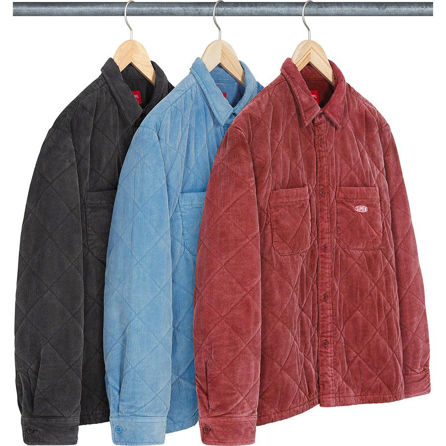 Supreme Quilted Corduroy Shirt releasing on Week 11 for fall winter 22