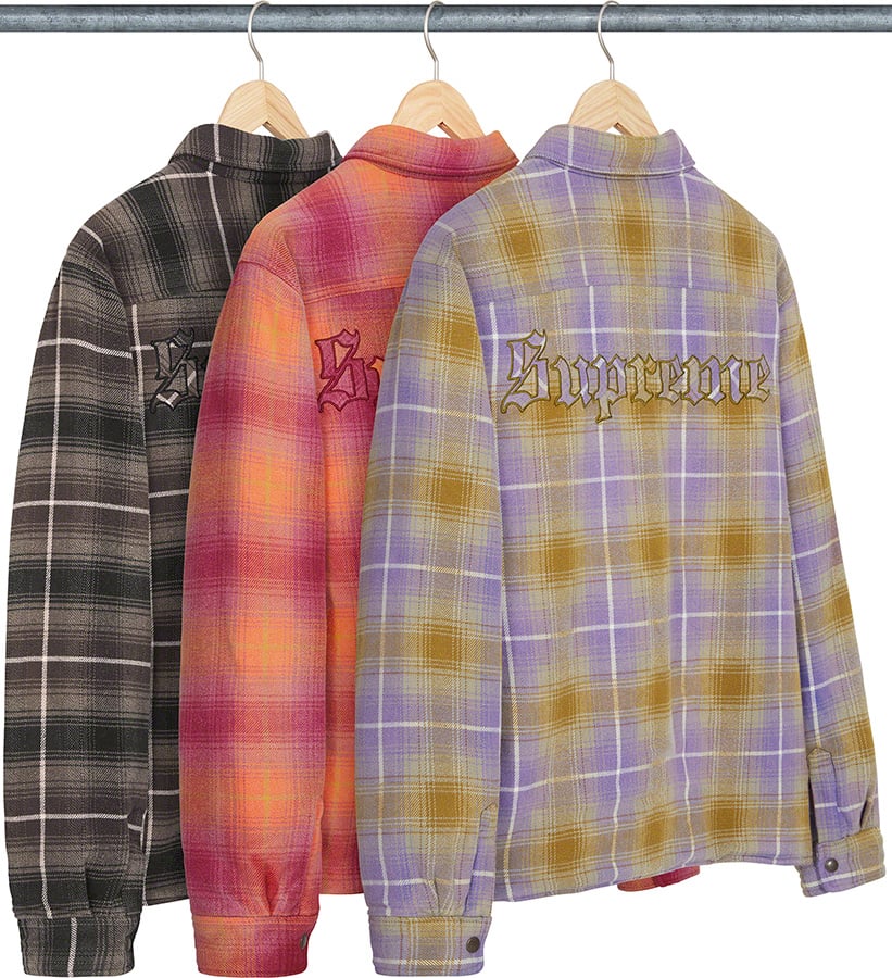 Shearling Lined Flannel Shirt - fall winter 2022 - Supreme