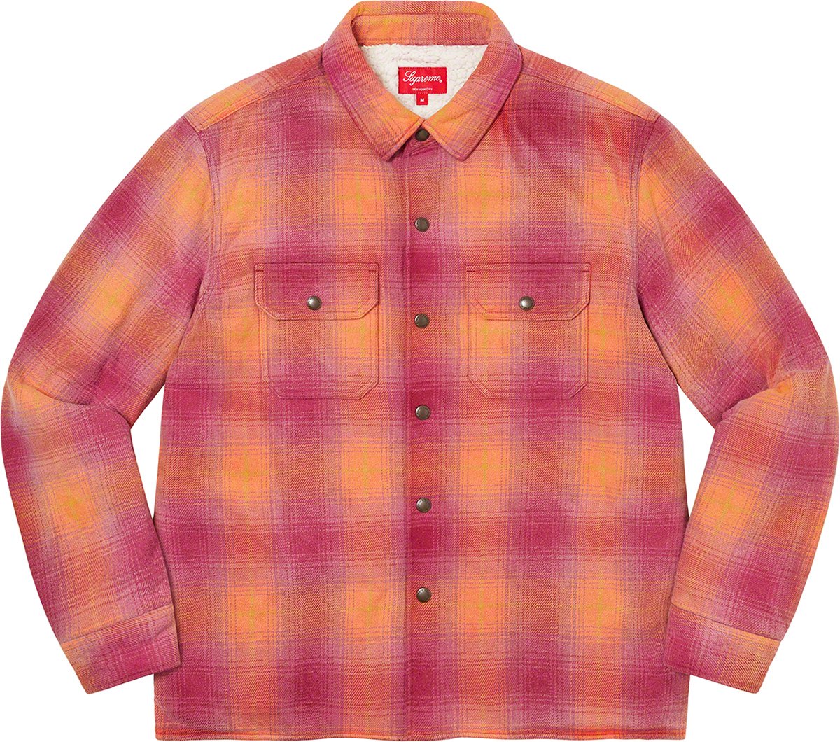 Shearling Lined Flannel Shirt - fall winter 2022 - Supreme