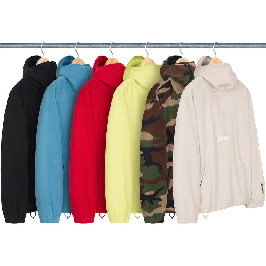 supreme polartec half zip pullover