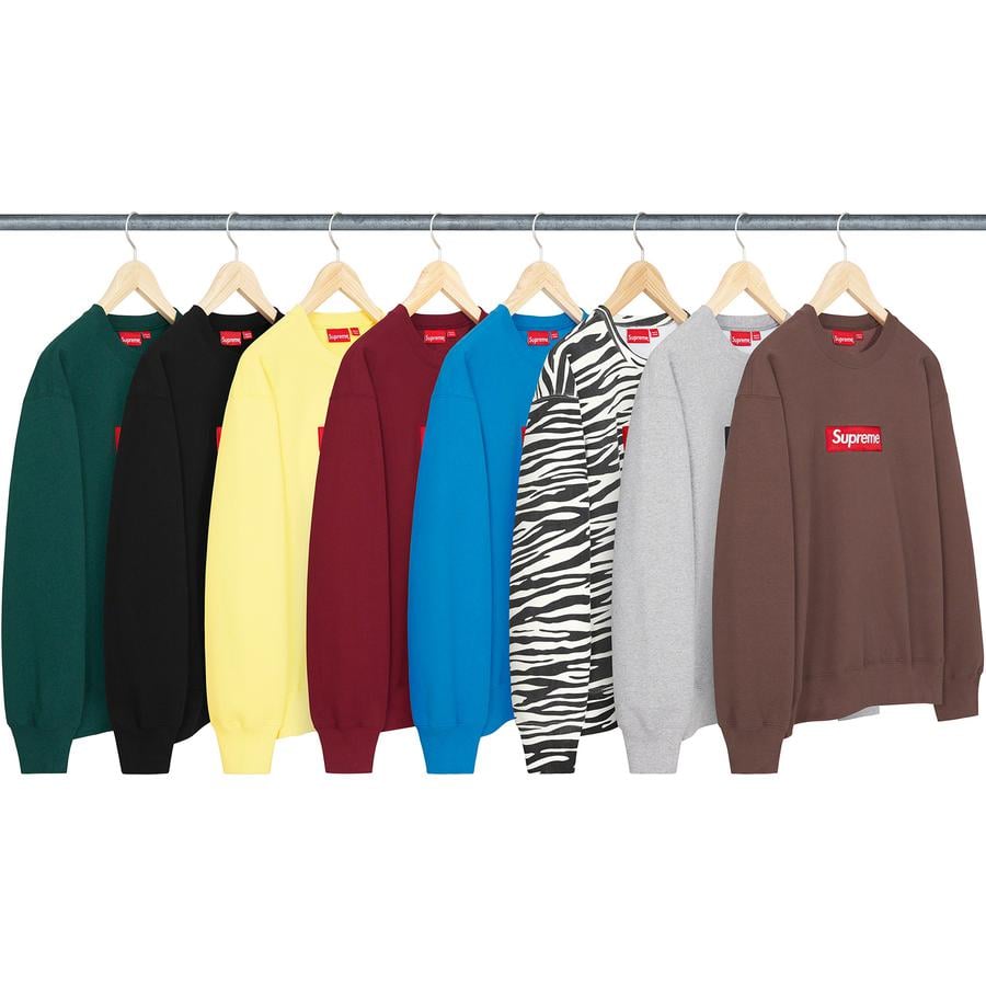 Supreme Box Logo Crewneck for fall winter 22 season