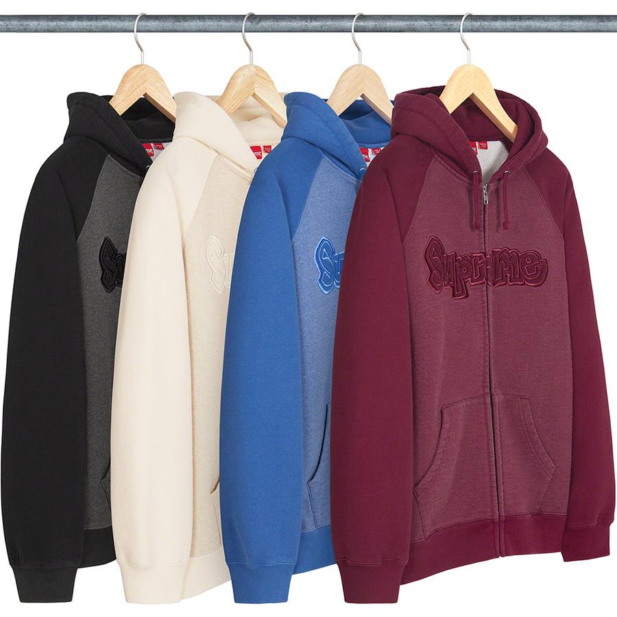 Details on Gonz Appliqué Zip Up Hooded Sweatshirt  from fall winter 2022 (Price is $168)
