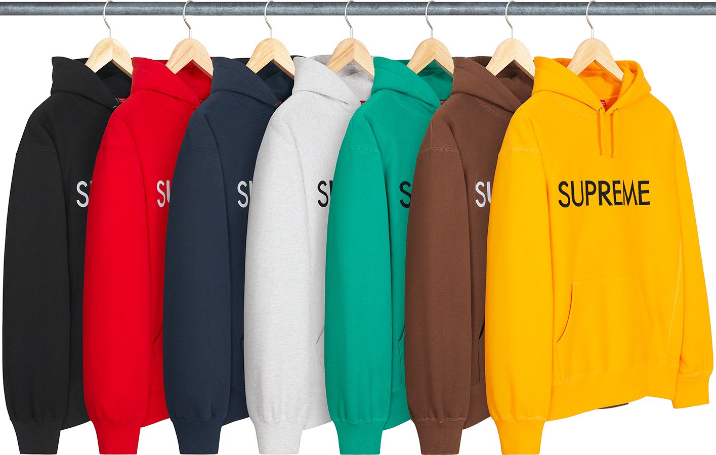 supreme capital hooded sweatshirt