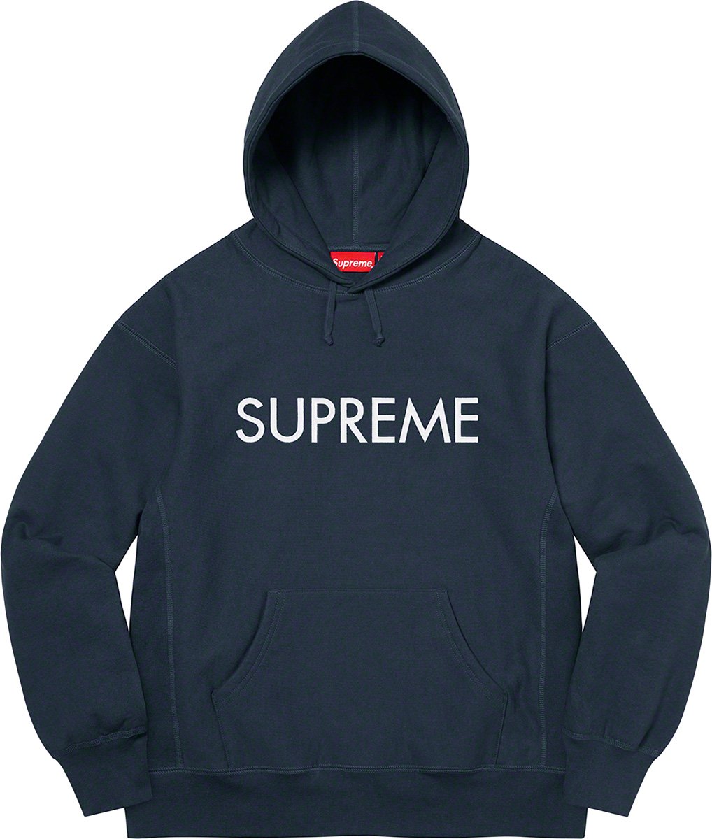 supreme M capital  hooded sweatshirt