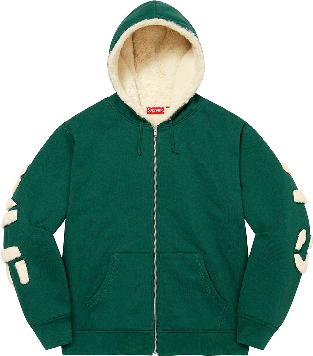 Faux Fur Lined Zip Up Hooded Sweatshirt   fall winter    Supreme