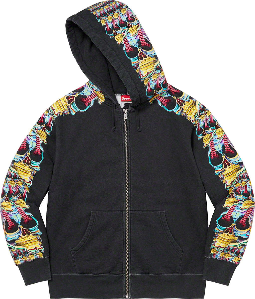 Skulls Zip Up Hooded Sweatshirt - fall winter 2022 - Supreme