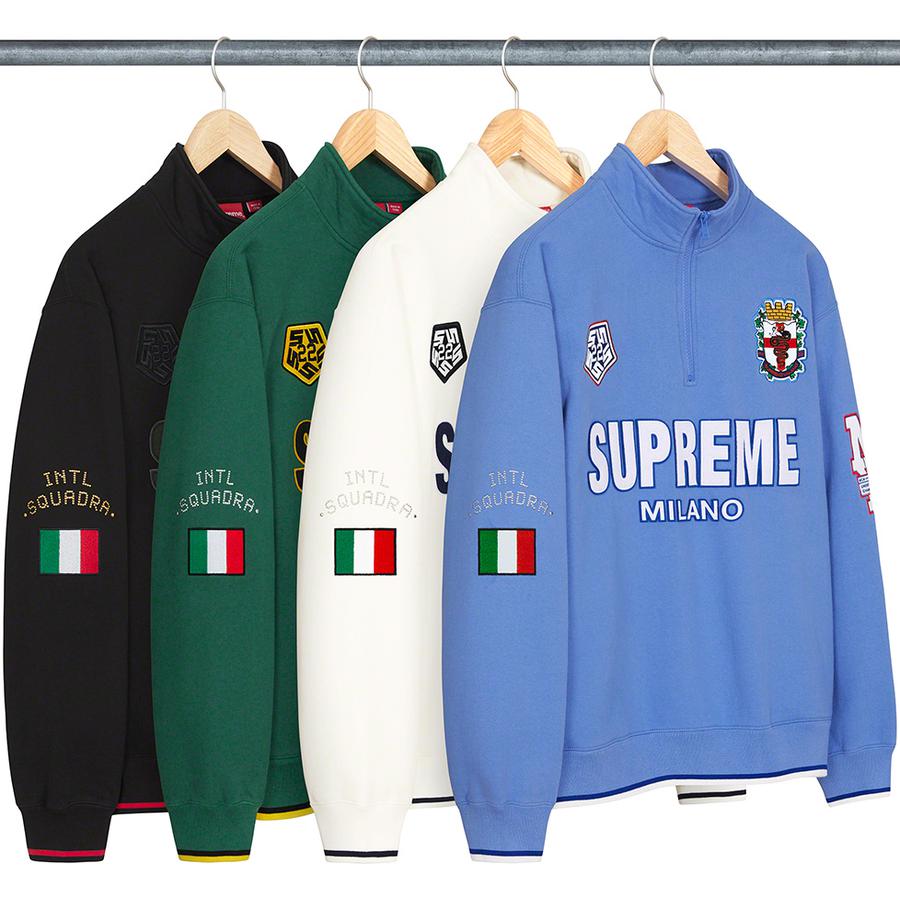 Supreme Milano Half Zip Pullover for fall winter 22 season