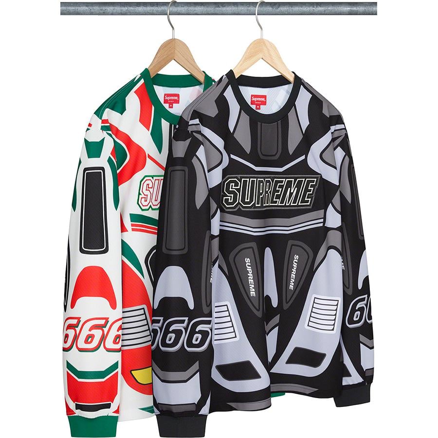 Supreme Decals Moto Jersey released during fall winter 22 season