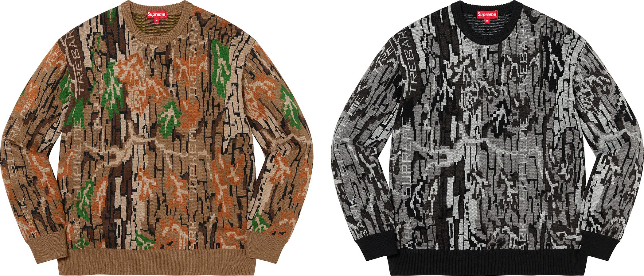 Trebark Camo Sweater - fall winter 2022 - Supreme