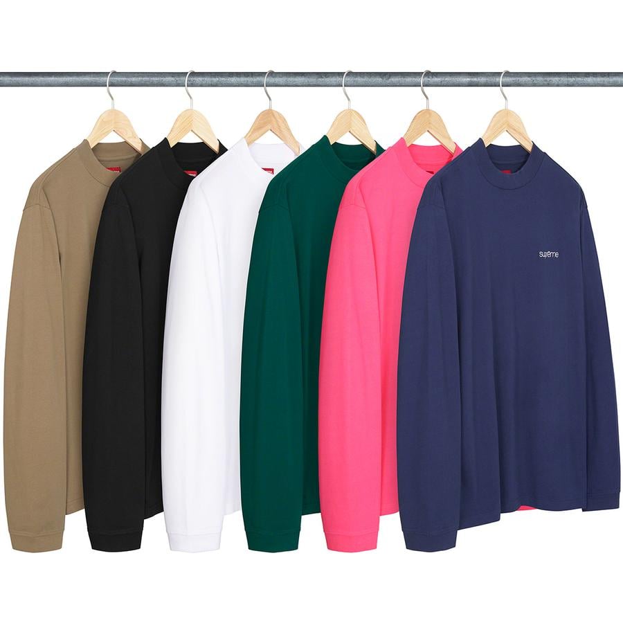 Supreme Mock Neck L S Top for fall winter 22 season