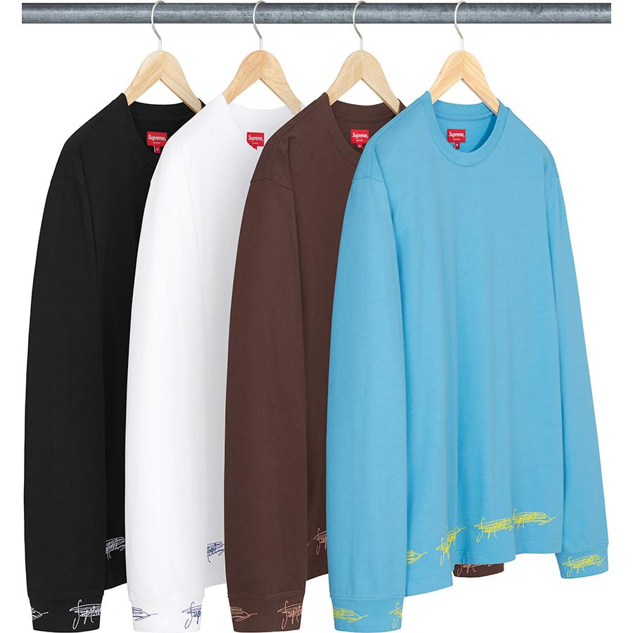 Supreme Long Sleeve Gray Shirt Blue Red Oval Logo Mens M