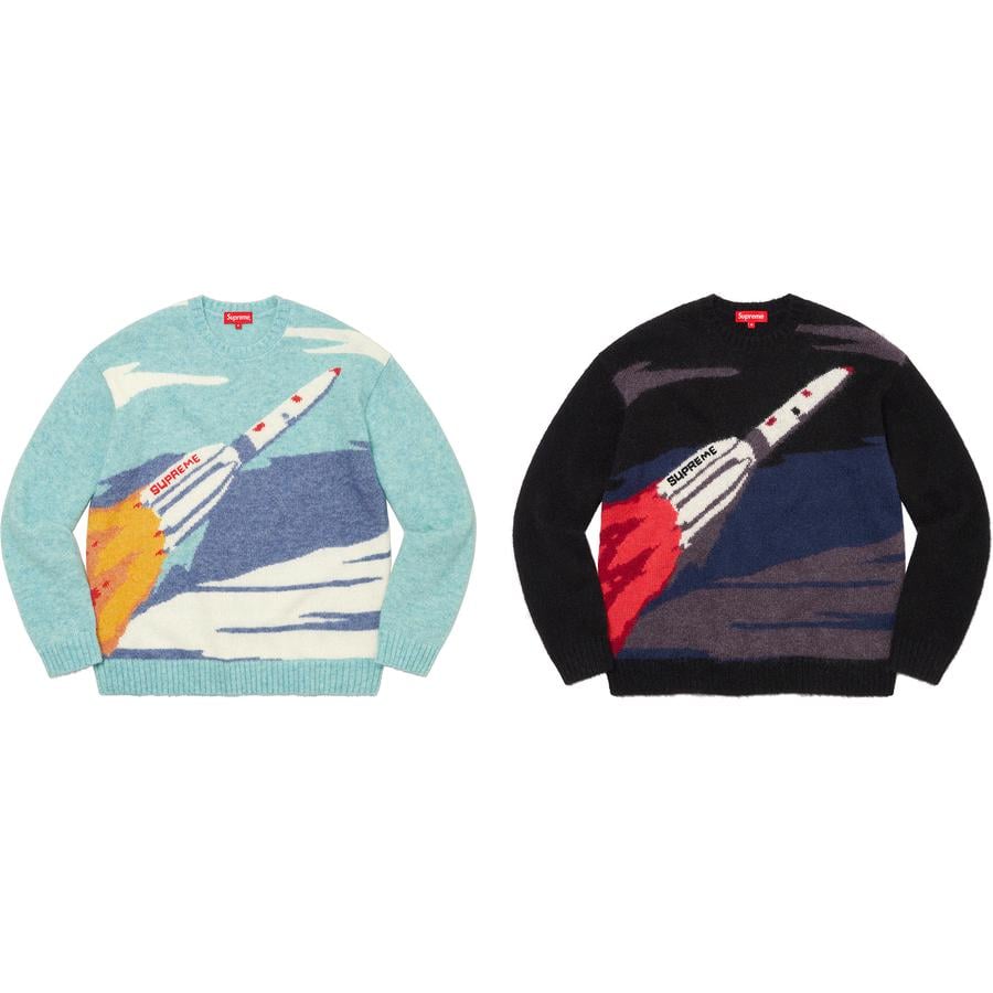Supreme Rocket Sweater released during fall winter 22 season