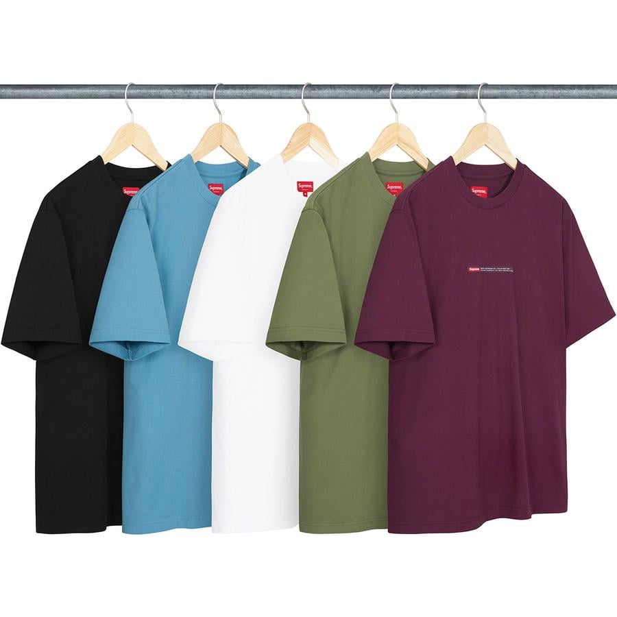 Supreme Property Label S S Top for fall winter 22 season