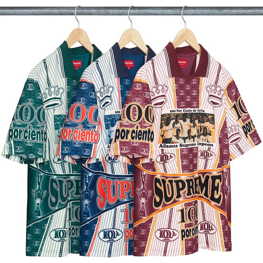 Supreme Por Ciento Soccer Jersey releasing on Week 1 for fall winter 22