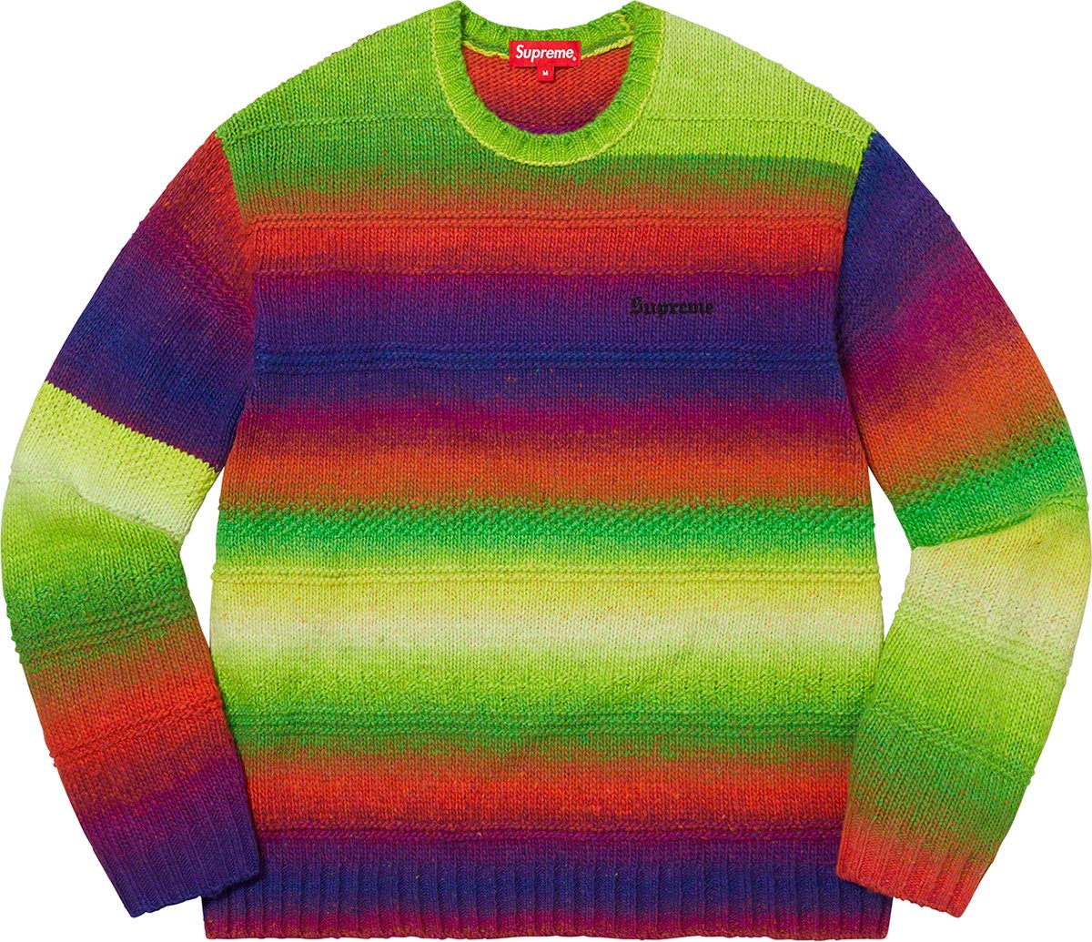 Gradient Stripe Sweater Fall Winter 2022 Supreme