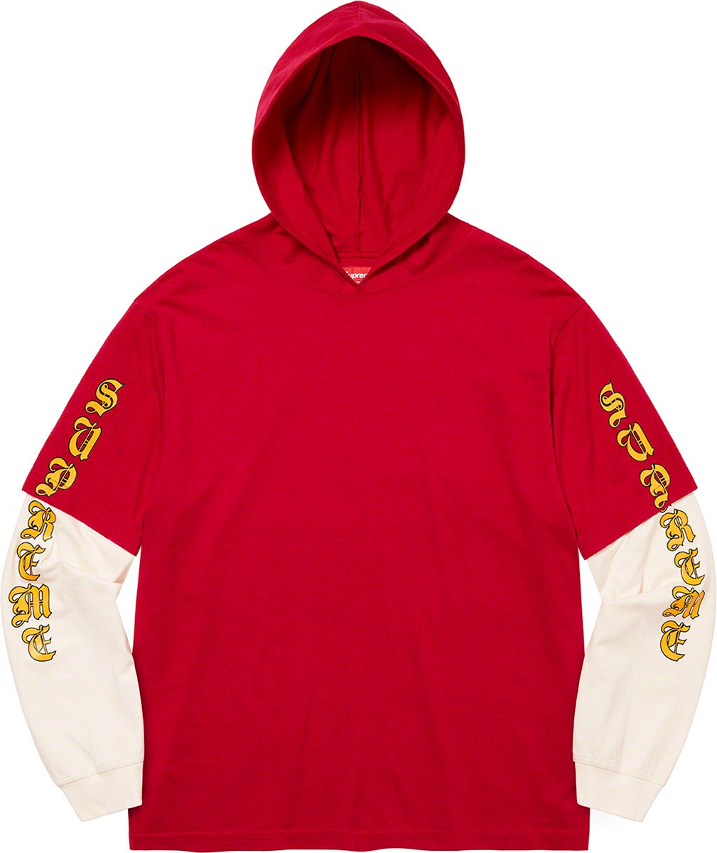 Layered Hooded L S Top - fall winter 2022 - Supreme