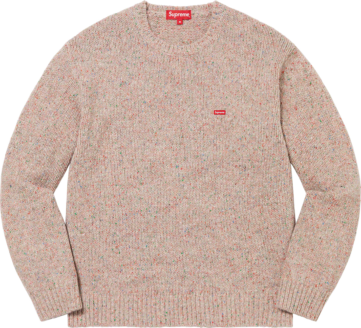 supreme AW22  small box speckle sweaterベージュになります