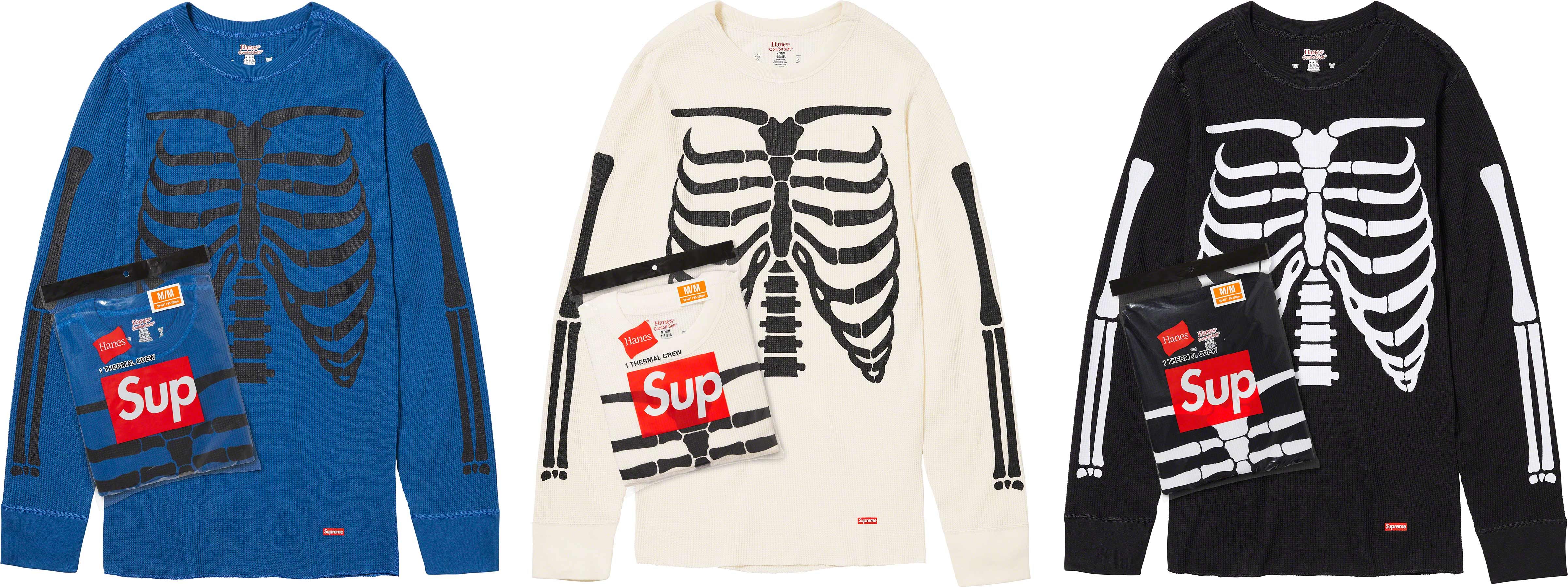 Hanes Bones Thermal Crew (1 Pack) - fall winter 2023 - Supreme