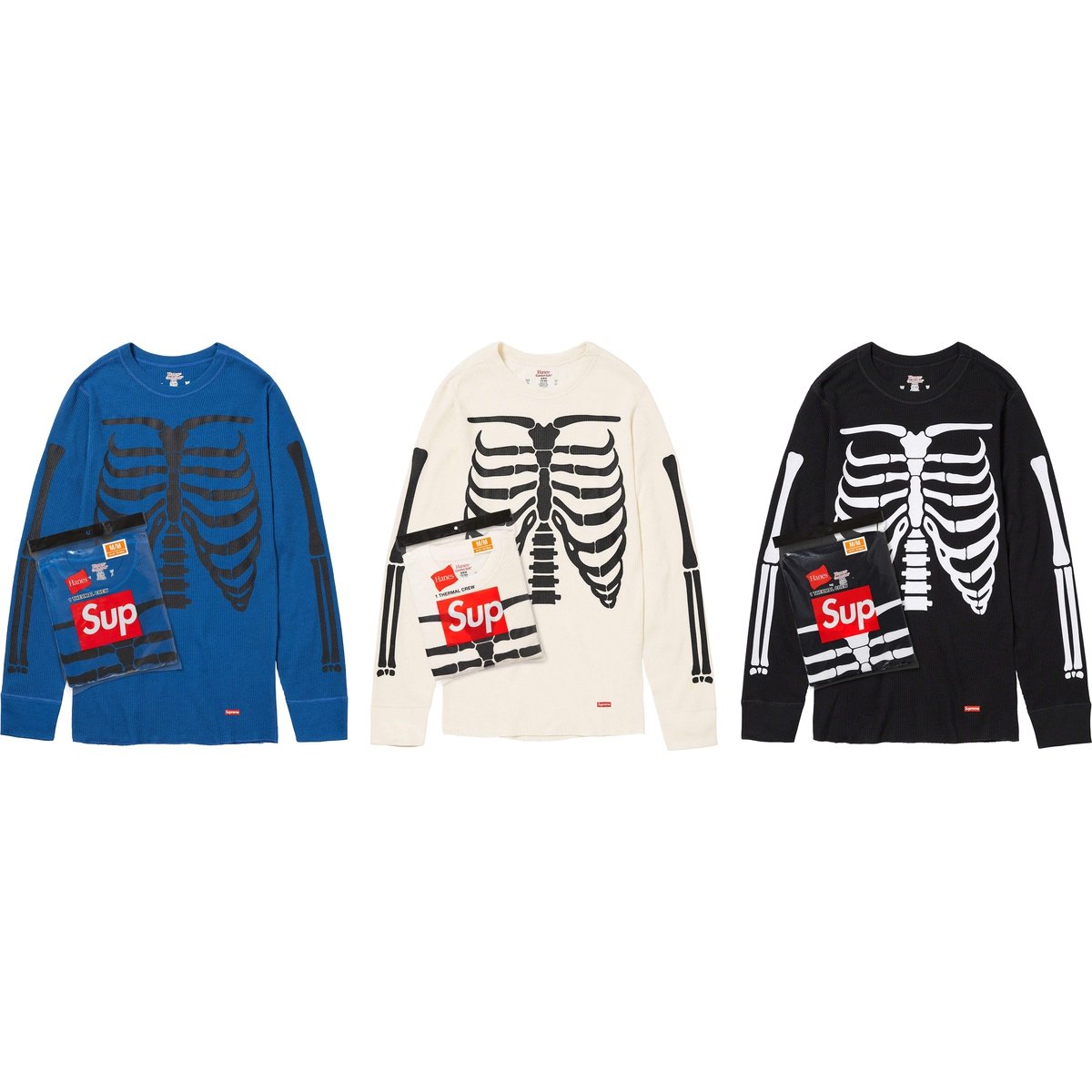 Supreme Supreme Hanes Bones Thermal Crew (1 Pack) releasing on Week 9 for fall winter 2023