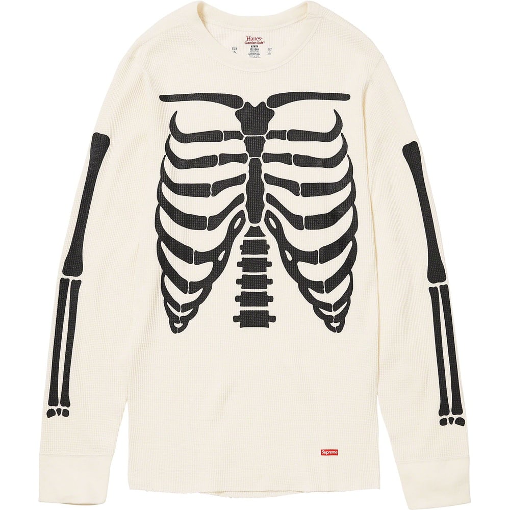 Details on Supreme Hanes Bones Thermal Crew (1 Pack)  from fall winter
                                                    2023 (Price is $30)