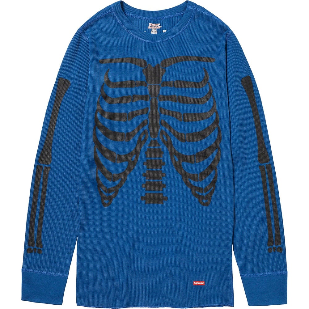 Details on Supreme Hanes Bones Thermal Crew (1 Pack)  from fall winter
                                                    2023 (Price is $30)