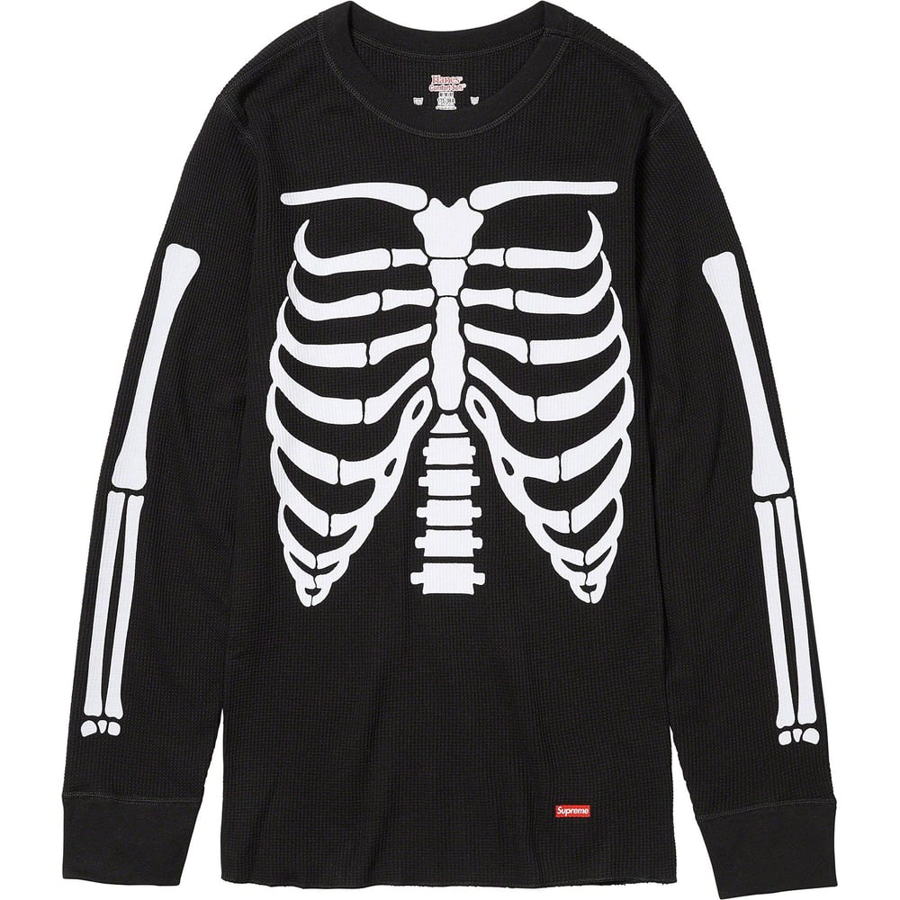 Details on Supreme Hanes Bones Thermal Crew (1 Pack)  from fall winter
                                                    2023 (Price is $30)