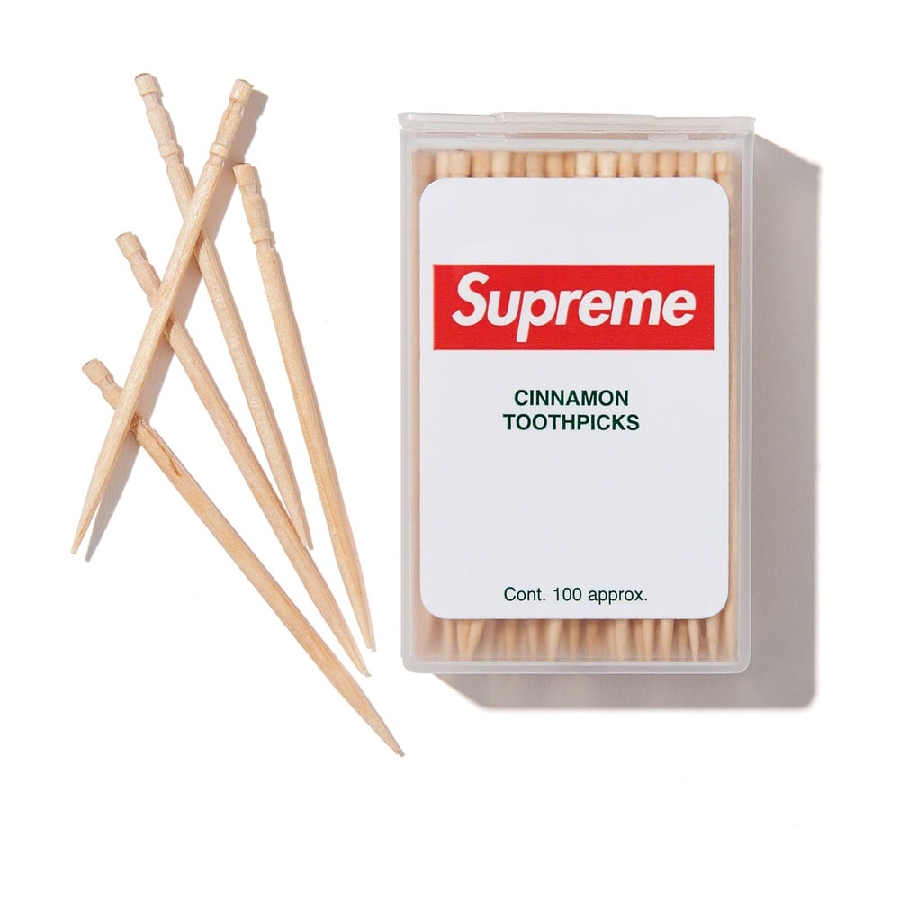 Supreme *FREE GIFT* Cinnamon Toothpicks released during fall winter 23 season
