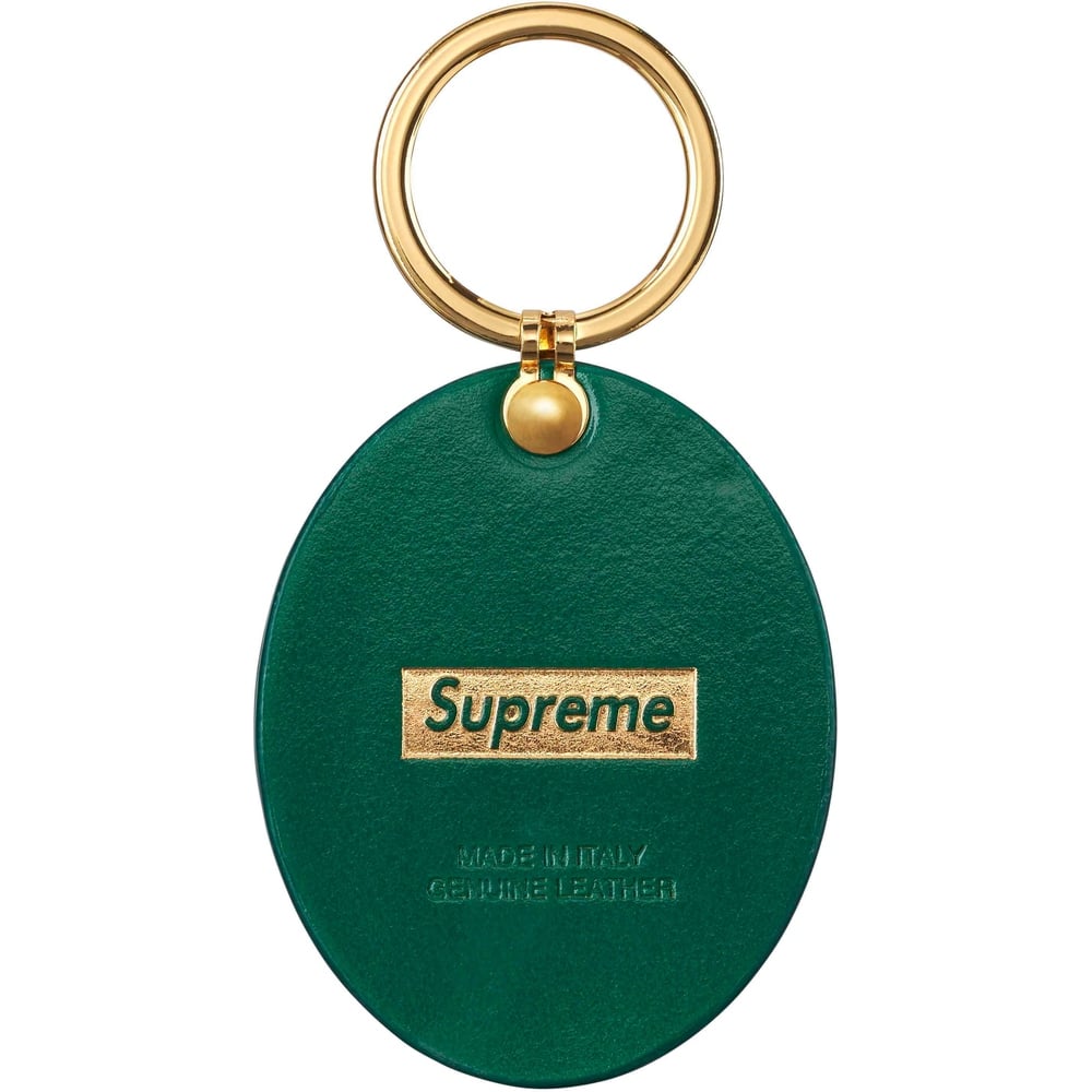 Details on Guadalupe Leather Keychain  from fall winter
                                                    2023 (Price is $38)