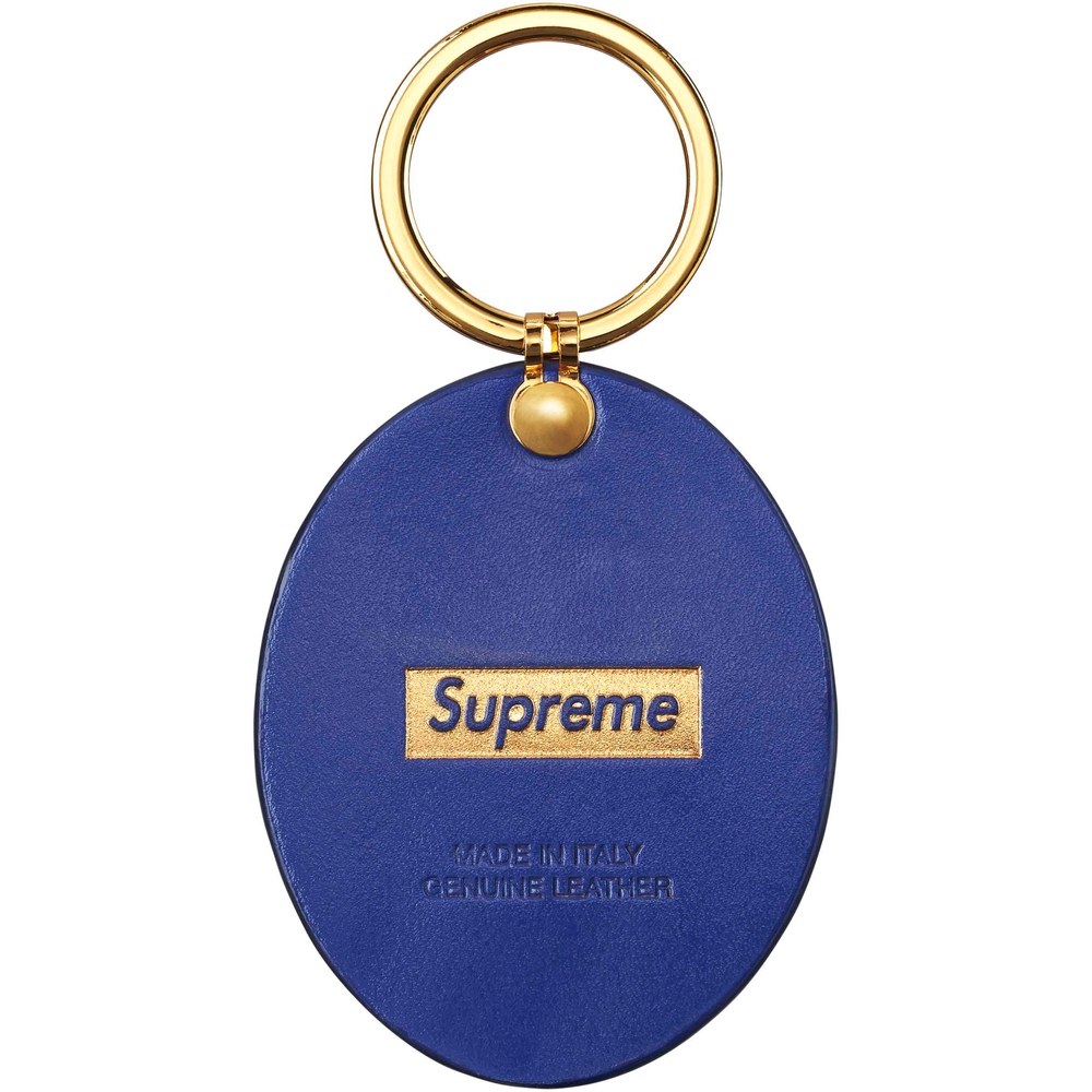 Details on Guadalupe Leather Keychain  from fall winter
                                                    2023 (Price is $38)