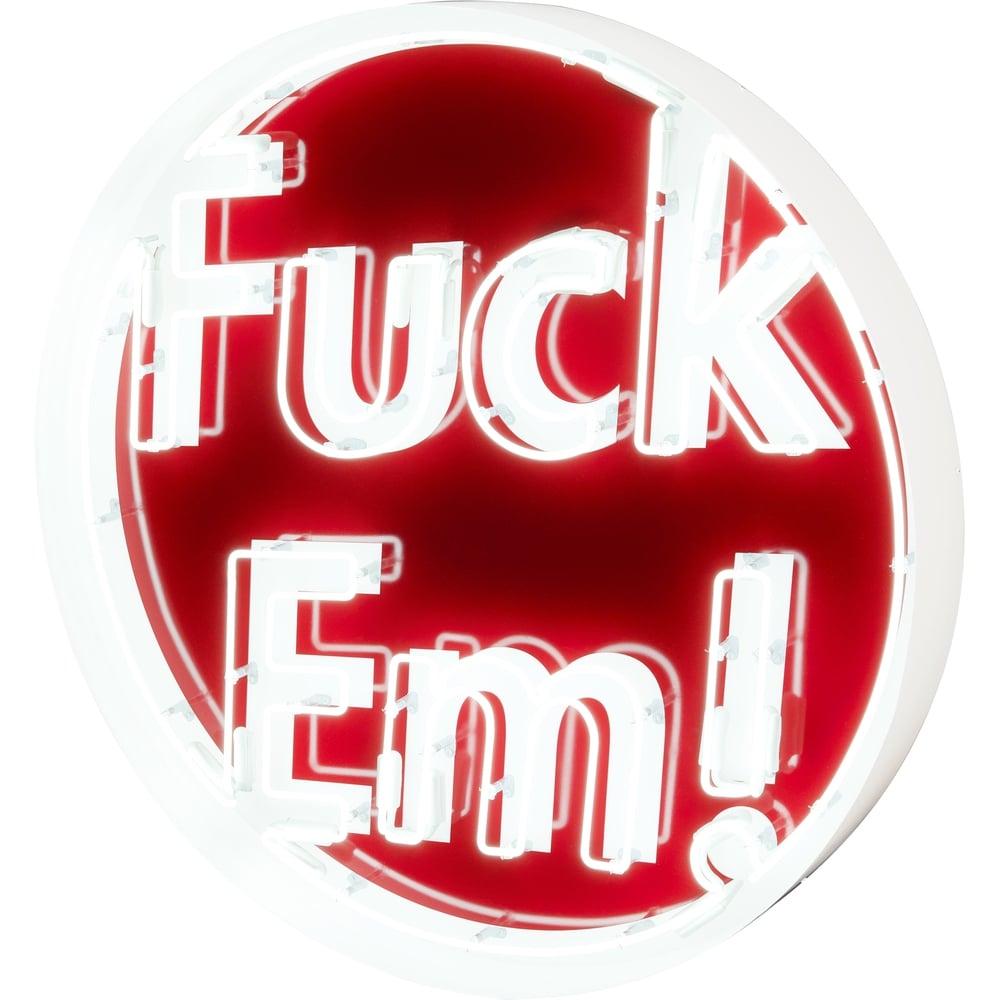 Details on Large Fuck Em Neon Sign  from fall winter 2023