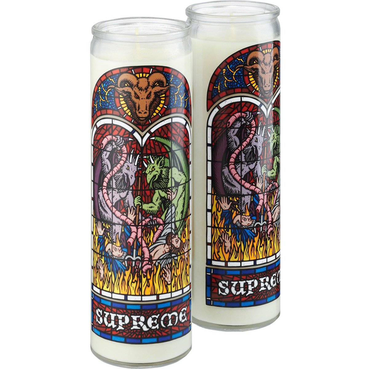 Details on Prayer Candle from fall winter 2023 (Price is $28)