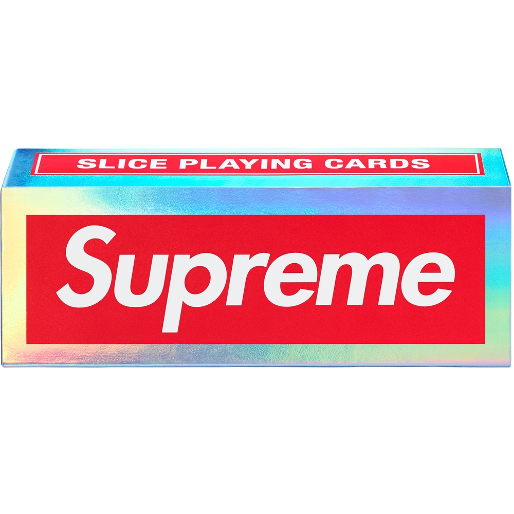 Details on Supreme Bicycle Holographic Slice Cards  from fall winter 2023
