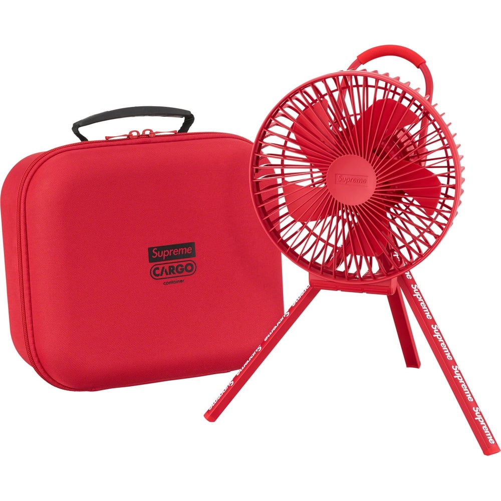 Details on Supreme Cargo Container Electric Fan  from fall winter
                                                    2023 (Price is $78)