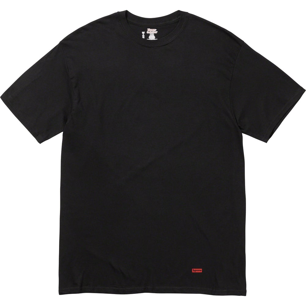 Details on Supreme Hanes Tagless Tees (3 Pack)  from fall winter
                                                    2023 (Price is $30)