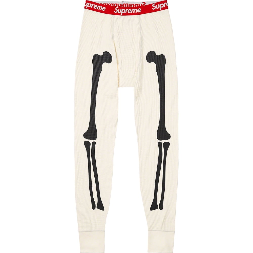 Details on Supreme Hanes Bones Thermal Pant (1 Pack)  from fall winter
                                                    2023 (Price is $30)