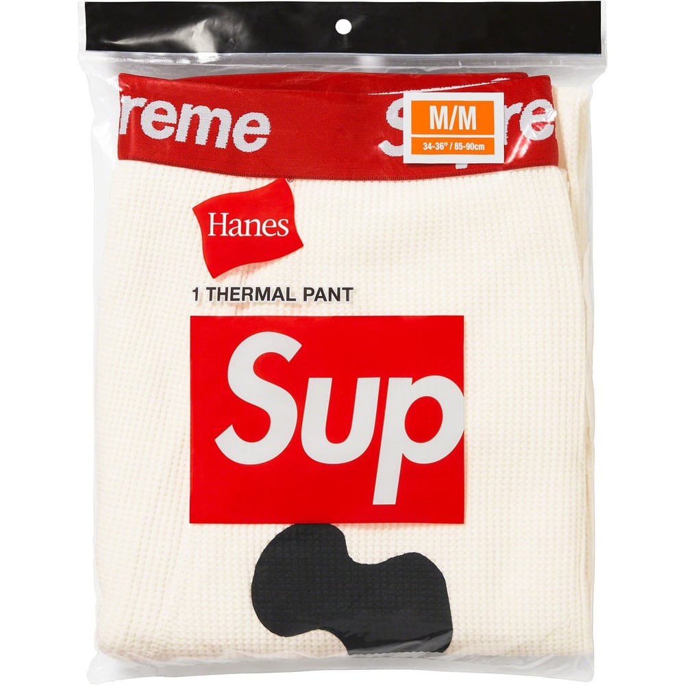 Details on Supreme Hanes Bones Thermal Pant (1 Pack)  from fall winter
                                                    2023 (Price is $30)