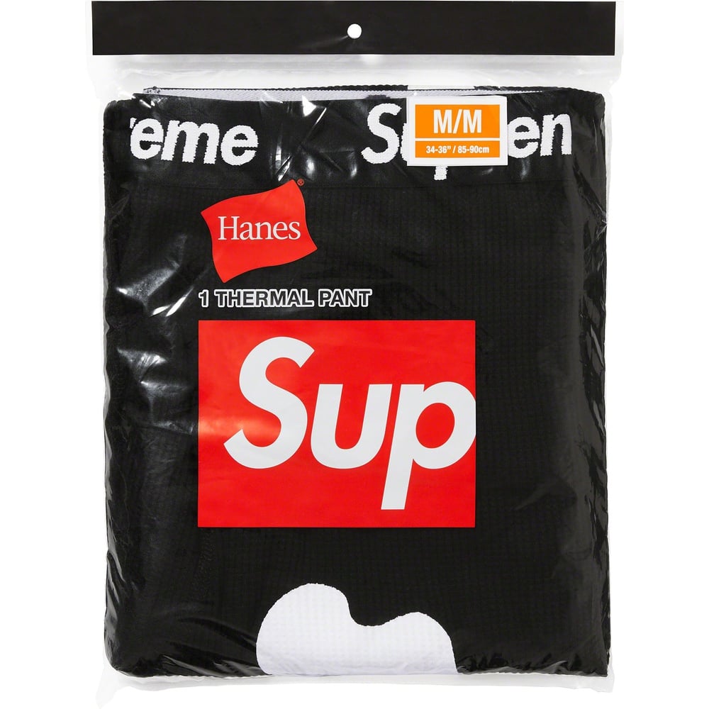 Details on Supreme Hanes Bones Thermal Pant (1 Pack)  from fall winter
                                                    2023 (Price is $30)