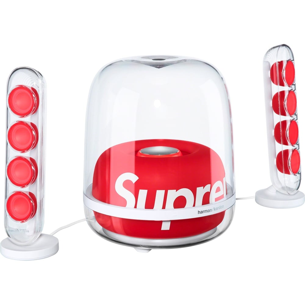 Details on Supreme Harman Kardon Soundsticks  from fall winter
                                                    2023 (Price is $398)