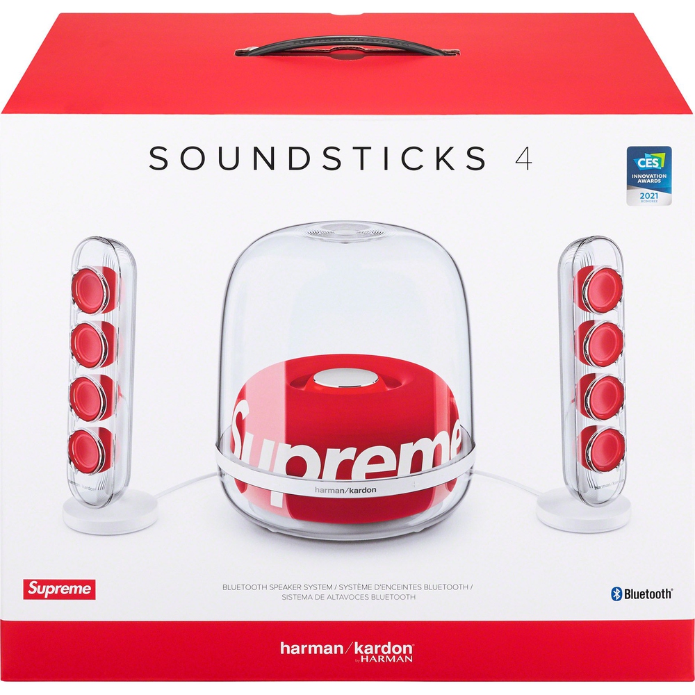 Details on Supreme Harman Kardon Soundsticks  from fall winter
                                                    2023 (Price is $398)