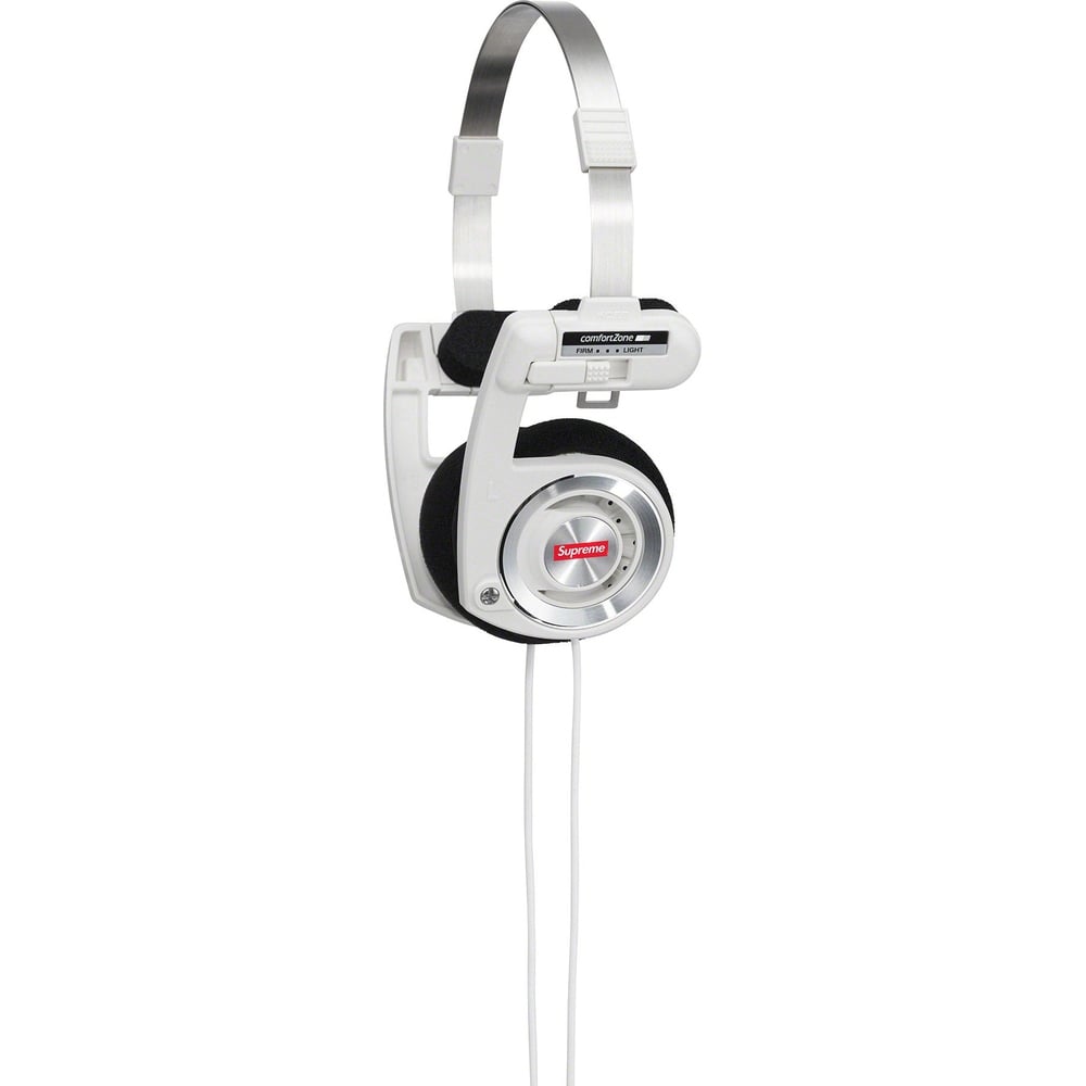 Details on Supreme Koss PortaPro Headphones  from fall winter
                                                    2023 (Price is $68)