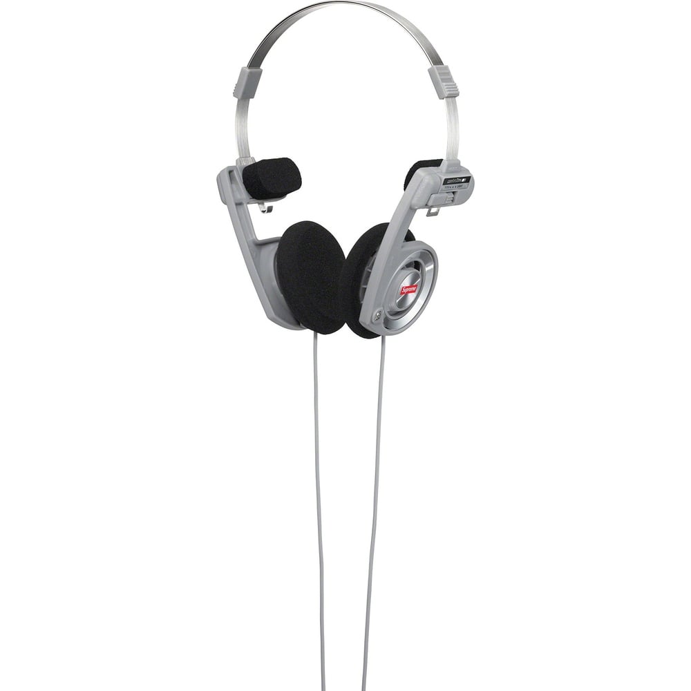 Details on Supreme Koss PortaPro Headphones  from fall winter
                                                    2023 (Price is $68)