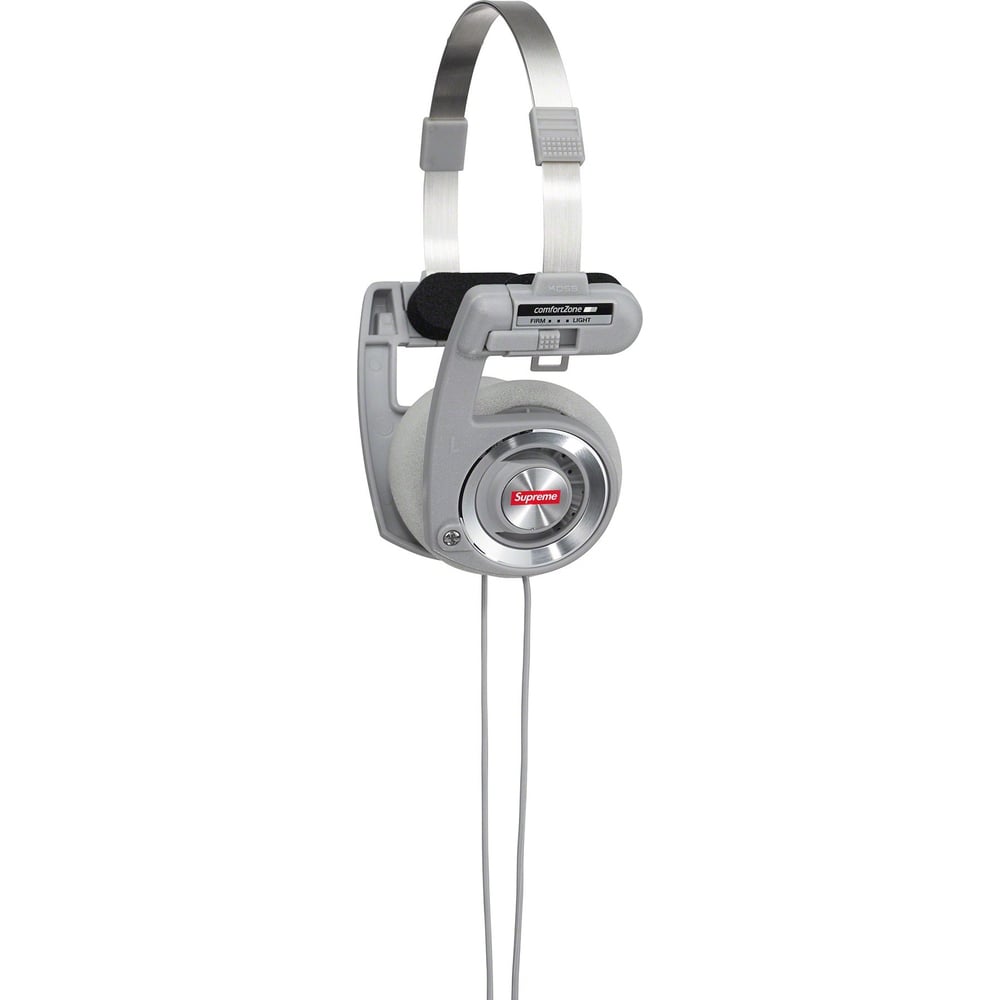 Details on Supreme Koss PortaPro Headphones  from fall winter 2023 (Price is $68)