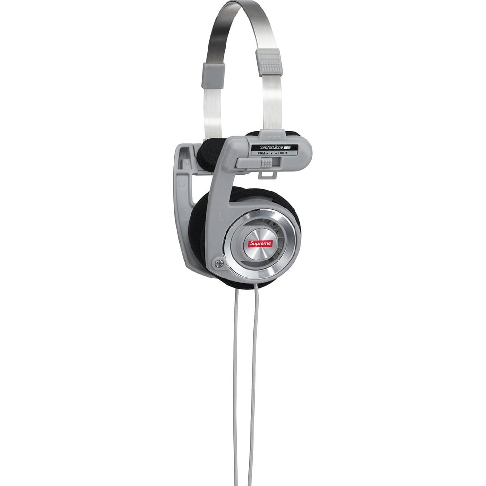 Details on Supreme Koss PortaPro Headphones  from fall winter 2023 (Price is $68)