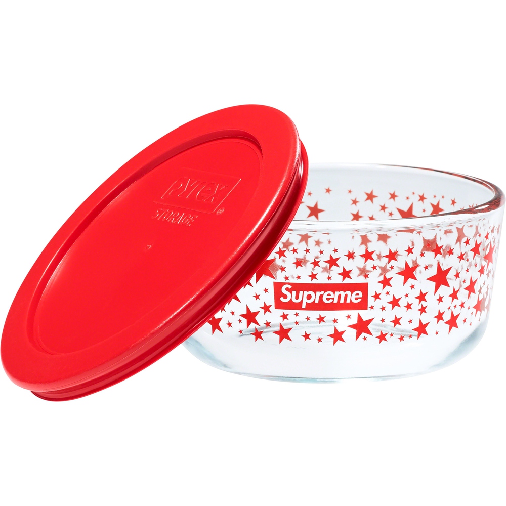 Details on Supreme Pyrex Bowls (Set of 3)  from fall winter
                                                    2023 (Price is $60)