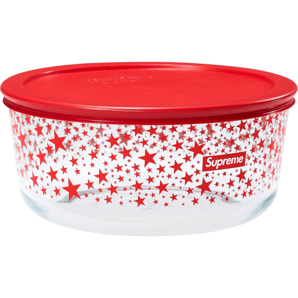 Details on Supreme Pyrex Bowls (Set of 3)  from fall winter
                                                    2023 (Price is $60)